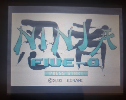 Ninja Five-0 GBA Video Game Cartridge Nintendo Game Boy Advance 2003