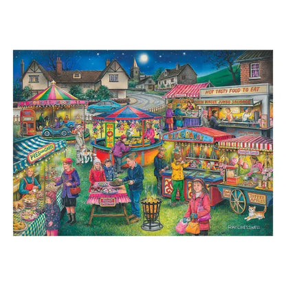 No.12 - Village Fayre 500 Big Piece Find the Difference Jigsaw Puzzle HOP