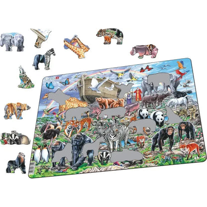Noah's Ark Animals 53 Piece Tray Jigsaw Puzzle Larsen