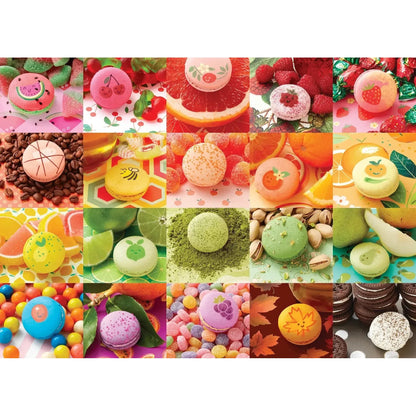 Nom Nom Macarons 500 Piece Jigsaw Puzzle Cobble Hill