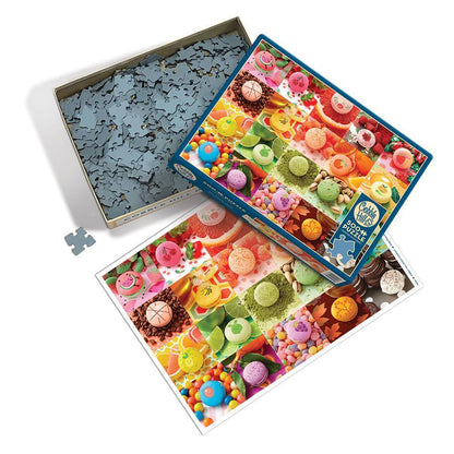 Nom Nom Macarons 500 Piece Jigsaw Puzzle Cobble Hill