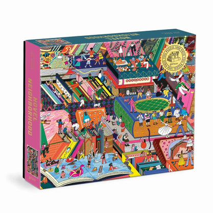 Novel Neighborhood 1000 Piece Jigsaw Puzzle Galison