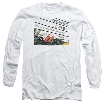 Wizard Of Oz Size 7 Mens Long Sleeve Shirt White Officially Licensed