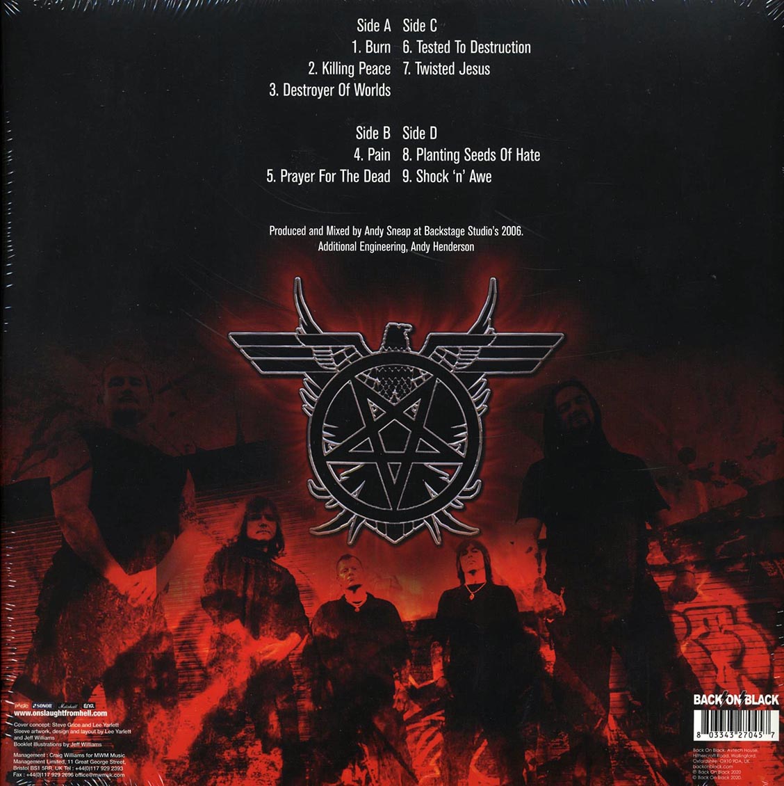 Onslaught - Killing Peace [2020 Reissue 180G Clear] [New Double Vinyl Record LP]