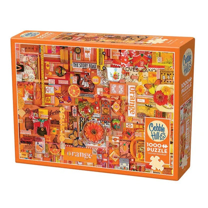 Orange 1000 Piece Jigsaw Puzzle Cobble Hill