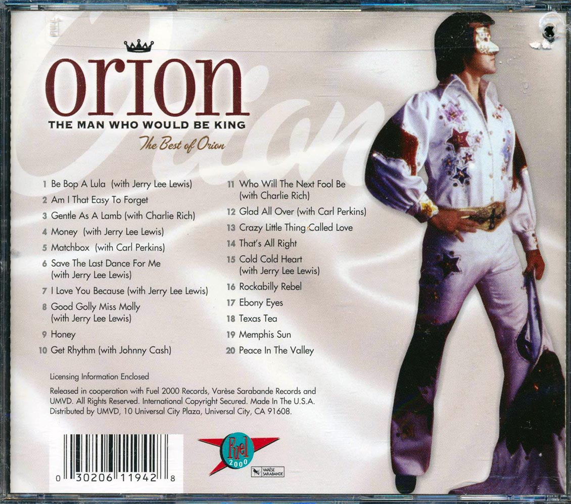 Orion - The Man Who Would Be King (The Best of Orion) [2002 Remastered] [New CD]