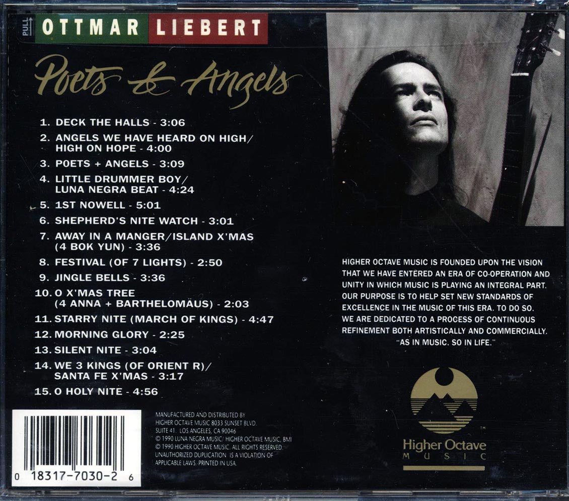 Ottmar Liebert - Poets & Angels [1990 New CD]