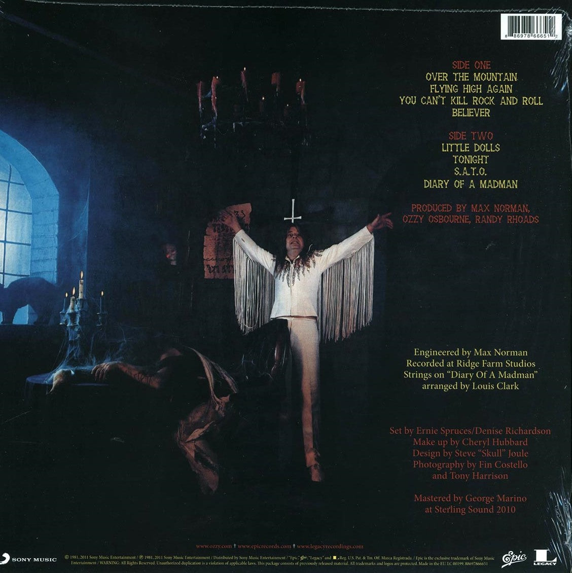 Ozzy Osbourne - Diary of a Madman [2011 Reissue Remastered 180G] [New Vinyl Record LP]