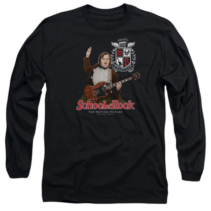 School Of Rock The Teacher Is In Mens Long Sleeve Shirt Black Officially Licensed Officially Licensed
