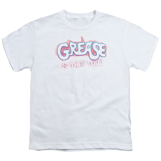Grease Grease Is The Word Kids Youth T Shirt White Officially Licensed