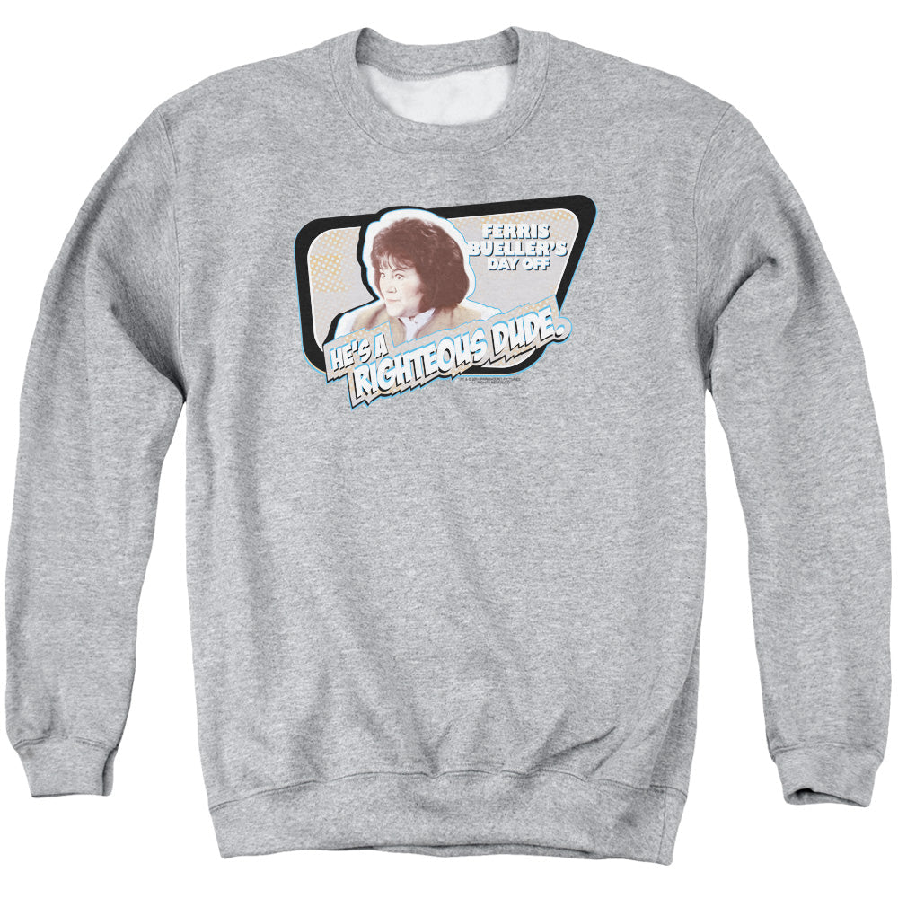 Ferris Bueller Grace Mens Crewneck Sweatshirt Athletic Heather