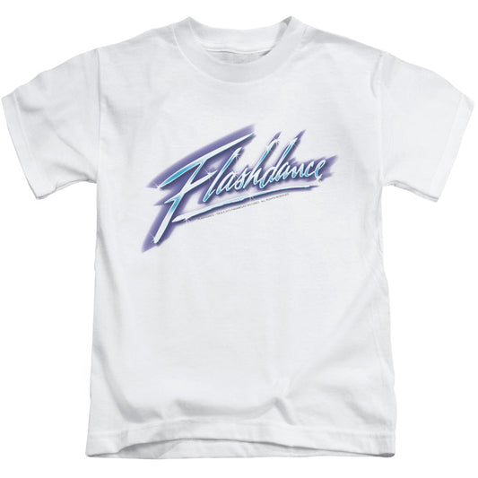 Flashdance Logo Juvenile Kids Youth T Shirt White Officially Licensed