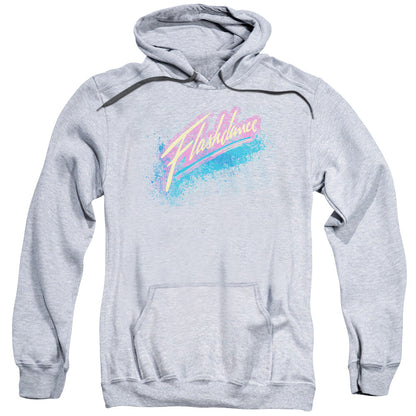 Flashdance Spray Logo Mens Hoodie Athletic Heather Officially Licensed
