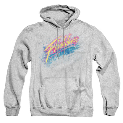 Flashdance Spray Logo Mens Hoodie Athletic Heather Officially Licensed