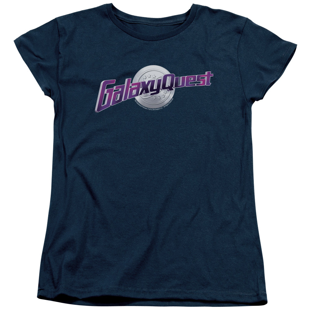 Galaxy Quest Logo Womens T Shirt Navy Blue Officially Licensed