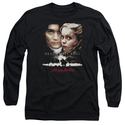 Sleepy Hollow Heads Will Roll Mens Long Sleeve Shirt Black Officially Licensed Officially Licensed