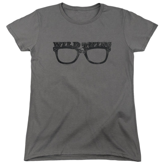 Major League Wild Thing Womens T Shirt Charcoal Officially Licensed