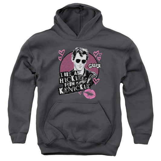 Grease Kenickie Kids Youth Hoodie Charcoal Officially Licensed