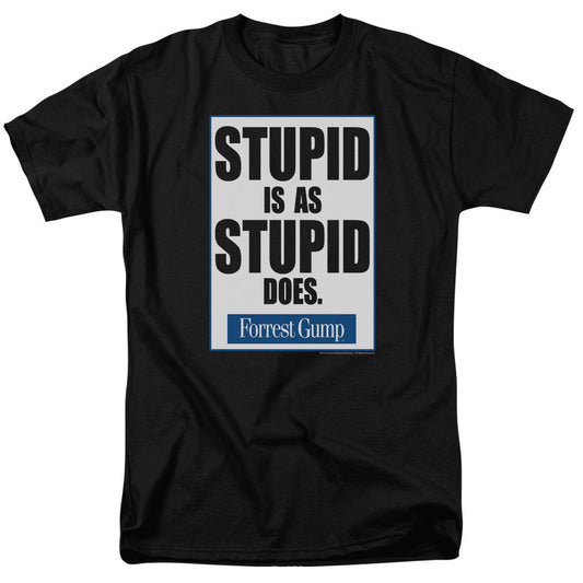 Forrest Gump Stupid Is Mens T Shirt Black Officially Licensed