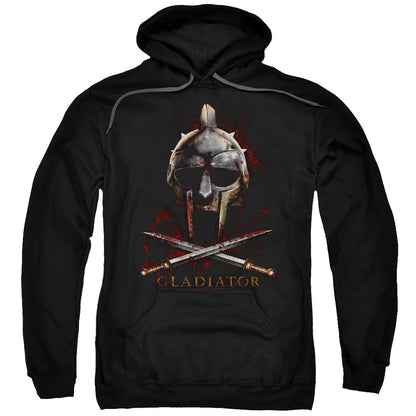 Gladiator Helmet Mens Hoodie Black Officially Licensed