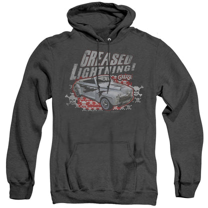 Grease Greased Lightening Mens Heather Hoodie Black Officially Licensed