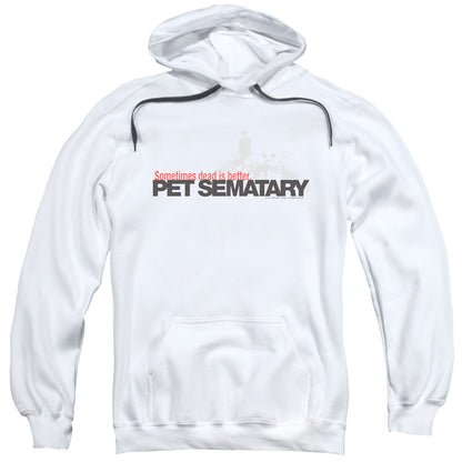 Pet Sematary Logo Mens Hoodie White Officially Licensed