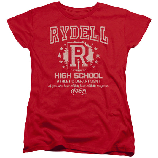 Grease Rydell High Womens T Shirt Red Officially Licensed