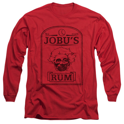 Major League Jobus Rum Mens Long Sleeve Shirt Red Officially Licensed