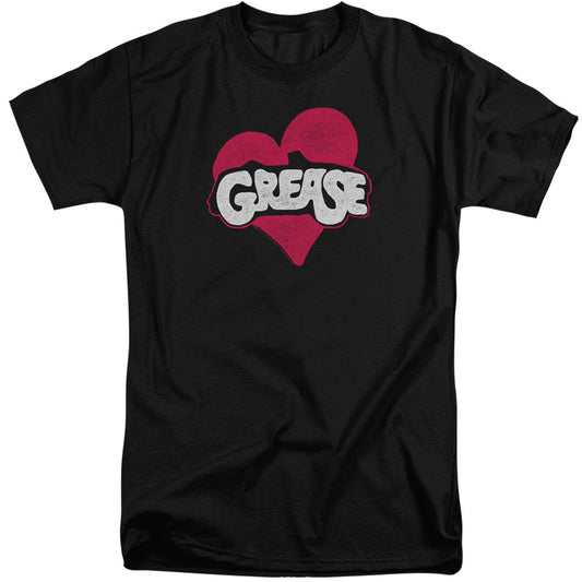 Grease Heart Mens Tall T Shirt Black Officially Licensed