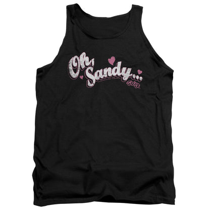 Grease Oh Sandy Mens Tank Top Shirt Black Officially Licensed
