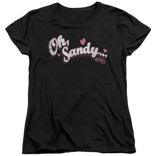 Grease Oh Sandy Womens T Shirt Black Officially Licensed