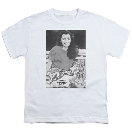 Ferris Buellers Day Off Sloane Kids Youth T Shirt White Officially Licensed