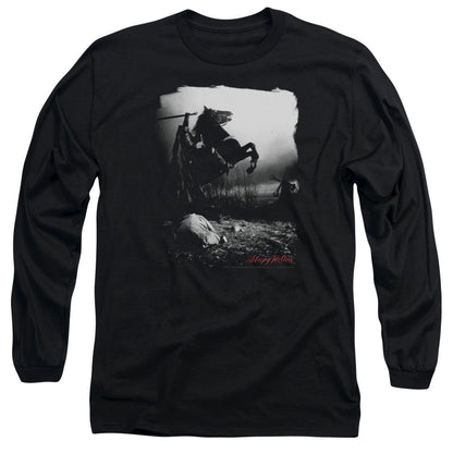 Sleepy Hollow Foggy Night Mens Long Sleeve Shirt Black Officially Licensed Officially Licensed