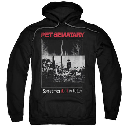 Pet Sematary Cat Poster Mens Hoodie Black Officially Licensed
