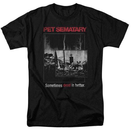 Pet Sematary Cat Poster Mens T Shirt Black Officially Licensed