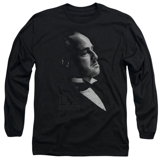 The Godfather Graphic Vito Mens Long Sleeve Shirt Black Officially Licensed