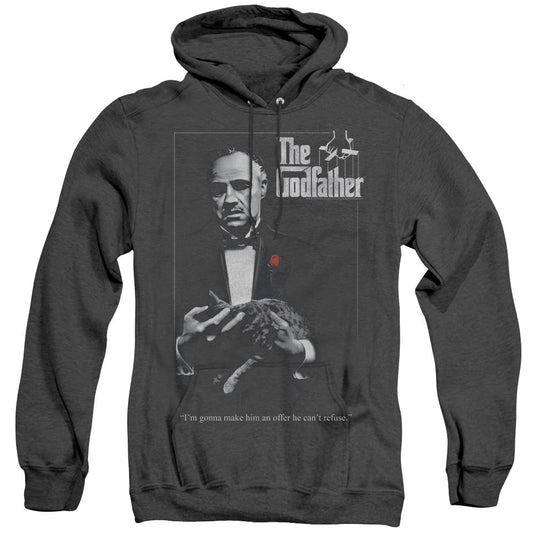 Godfather Poster Heather Mens Hoodie Black Officially Licensed