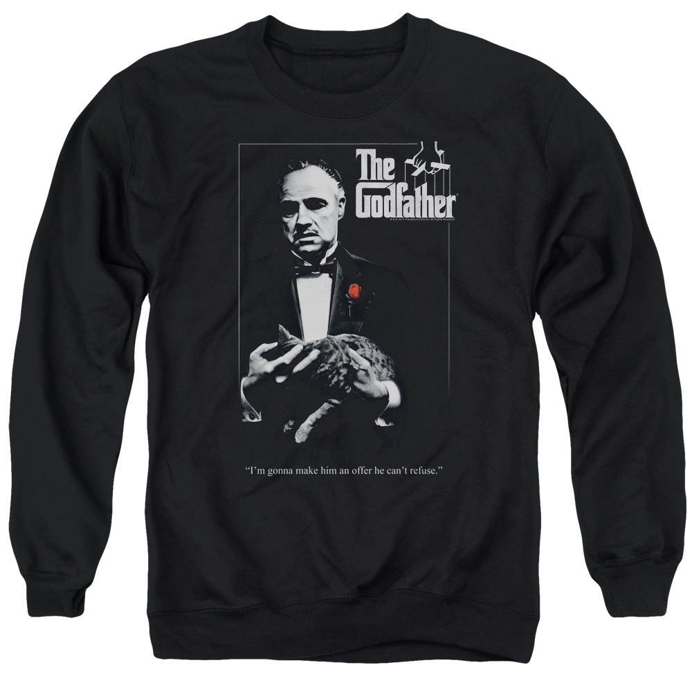 Godfather Poster Mens Crewneck Sweatshirt Black Officially Licensed