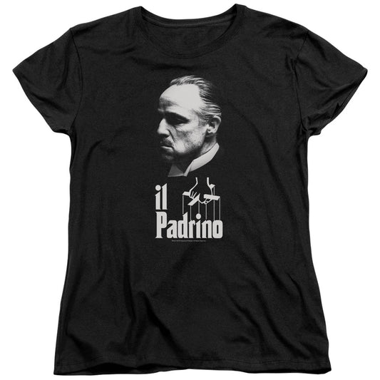 The Godfather II Padrino Womens T Shirt Black Officially Licensed