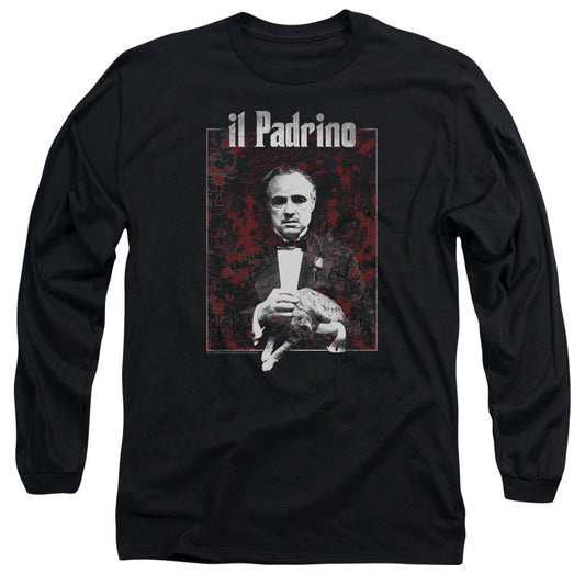 The Godfather Sangue Mens Long Sleeve Shirt Black Officially Licensed
