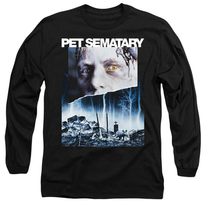Pet Sematary Poster Art Mens Long Sleeve Shirt Black Officially Licensed