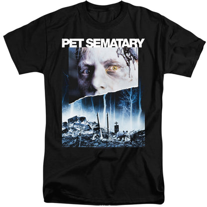 Pet Sematary Poster Art Mens Tall T Shirt Black Officially Licensed