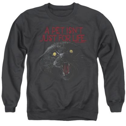 Pet Sematary I Survived Mens Crewneck Sweatshirt Black Officially Licensed