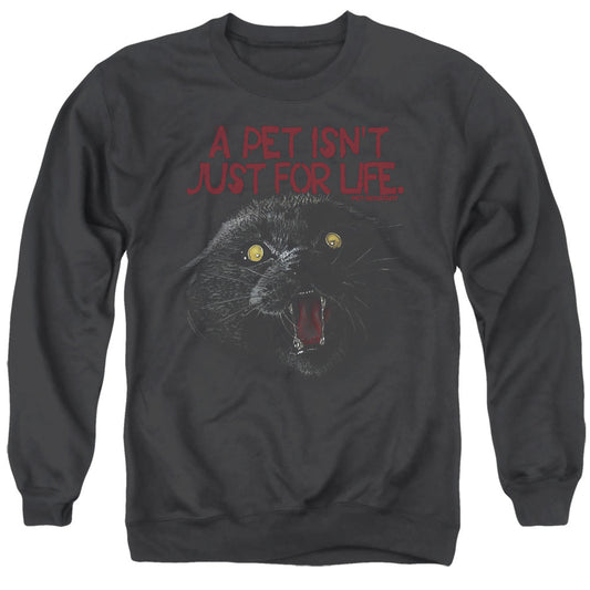 Pet Sematary I Survived Mens Crewneck Sweatshirt Black Officially Licensed