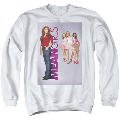 Mean Girls Poster Art Mens Crewneck Sweatshirt White Officially Licensed