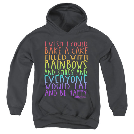 Mean Girls Rainbows And Cake Kids Youth Hoodie Black Officially Licensed