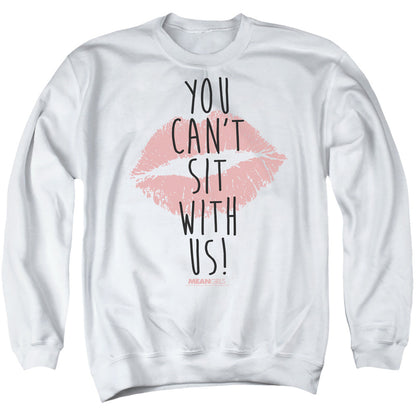 Mean Girls You Cant Sit With Us Mens Crewneck Sweatshirt White Officially Licensed