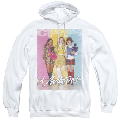 Clueless Whatever Mens Hoodie White Officially Licensed