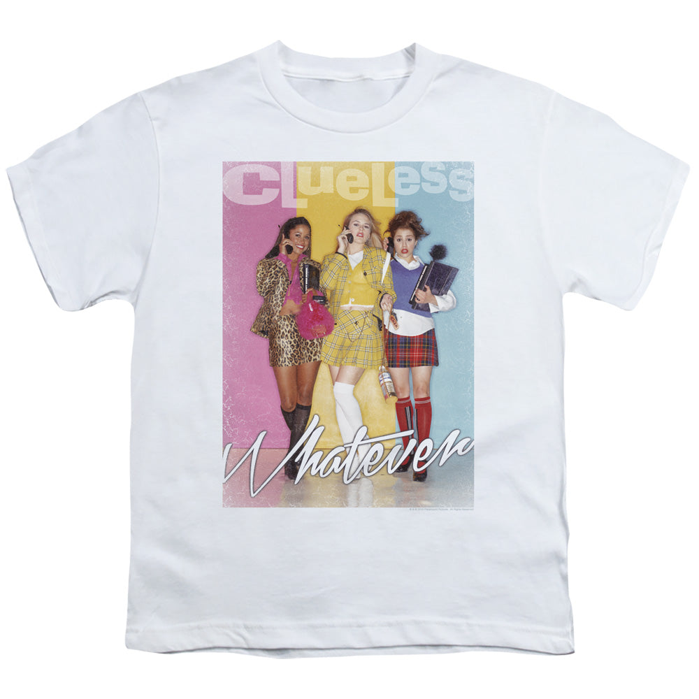 Clueless Whatever Kids Youth T Shirt White Officially Licensed