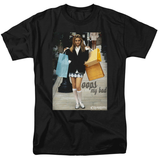 Clueless Oops My Bad Mens T Shirt Black Officially Licensed